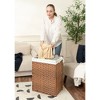 AZL1 Life Concept Utility Storage Bins Multi-Purpose Laundry Hamper for Home Organization and Storage Solutions, Brown, 18.3"*13.5"*24" - 4 of 4