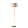 Madeline Floor Lamp Natural Rubberwood Antique Brass - Adesso - 2 of 4