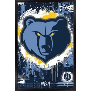 Trends International NBA Memphis Grizzlies - Maximalist Logo 23 Framed Wall Poster Prints - 1 of 4