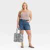 Women's High-Rise Jean Shorts - Ava & Viv™ - 3 of 3