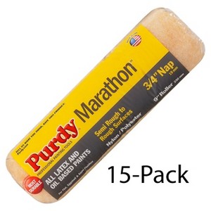 Genuine Purdy 15 Pack Marathon 9" x 3/4" Nap Roller Covers 144602094-15PK - 1 of 1