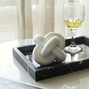 Cheung's Minyoro White Resin Chain Knot Sculpture - 2 of 4