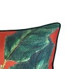 20"x20" Oversize NYBG Sylva Acorn Square Throw Pillow Cover Rust: Velvet Reverse, Zipper Closure - New York Botanical Garden - 3 of 4