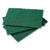 AmerCareRoyal Medium-Duty Scouring Pad, 6 x 9, Green, 10 Pads/Pack, 6 Packs/Carton - 2 of 4