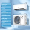 12000 BTU Wifi Mini Split AC, 21 SEER2 208-230V Inverter Ductless Wall AC w/WiFi & Alexa Compatible - 2 of 4