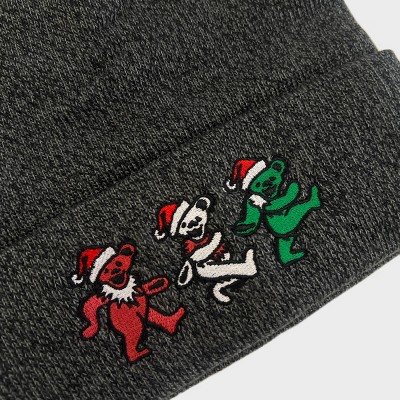 Men's Grateful Dead Holiday Beanie - Charcoal Gray - image 3
