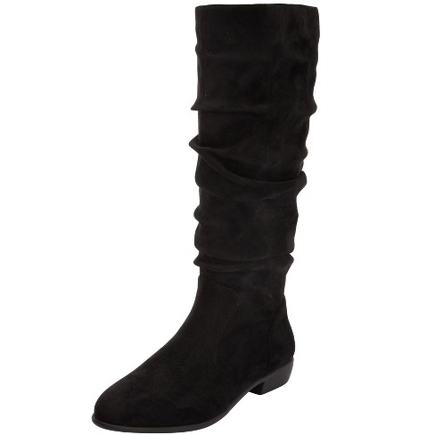 Comfortview Wide Width Shelly Wide Calf Slouch Boot Tall Knee High ...