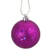 Northlight 4-Finish Shatterproof Christmas Ball Ornaments 2.5" (60mm) - Magenta Pink - 60ct - 3 of 4