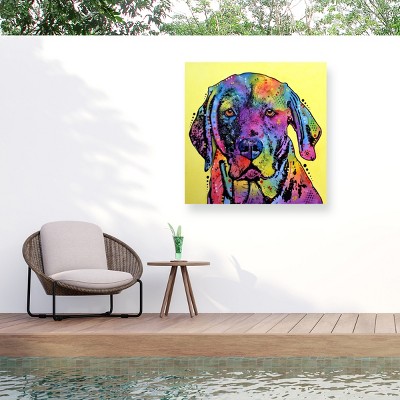 "Fixate Labrador" Outdoor Canvas