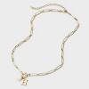 14K Gold Dipped Pearl Charm on Chain Initial Necklace - A New Day Gold - 3 of 4