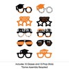 Big Dot of Happiness 2025 Orange Graduation Glasses - Paper Card Stock Party Photo Booth Props Kit - 10 Count - 3 of 4