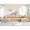 138.5'' Mesh Breathable 6-Seater U-Shaped Sectional Sofas with Free Combination, Thick Upholstered Seat, Easy Assembly - 4 of 4