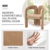 NicBex Modern Wood Accent Chairs Set of 2, Velvet Fabric Living Room Chair, Barrel Dining Chair for Living Room, Dining Room - 3 of 4