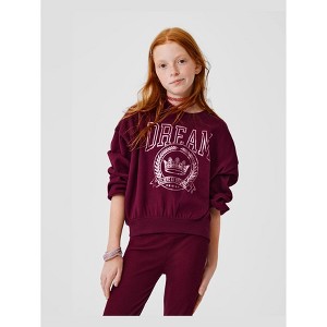 The Children's Place Girls Active Long Sleeve Embellished Winter Warm Sweatshirt - 1 of 4