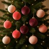 TackView 12 Pcs Velvet Christmas Ball Ornaments, 3.15" Christmas Baubles Christmas Tree Hanging Ball Set for Xmas Party Indoor Outdoor Decor - 4 of 4