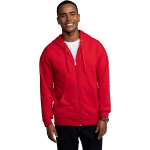 Fruit Of The Loom Mens Eversoft Fleece Full Zip Hoodie - 1 of 2