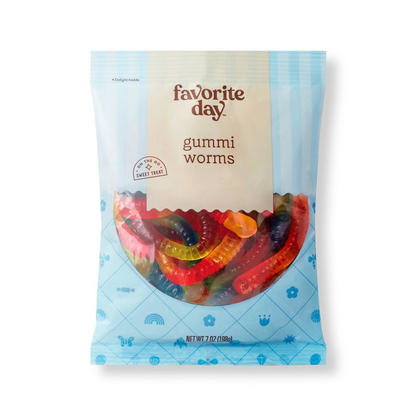 Gummi Worms Candy - 7oz - Favorite Day&#8482;, 1 of 7