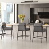 Spruce&Spring Modern Counter Stools  with Metal & Wood - 3 of 4