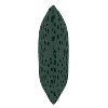 18"x18" Linen Leopard Polyester Square Throw Pillow Emerald - Skyline Furniture - 2 of 4