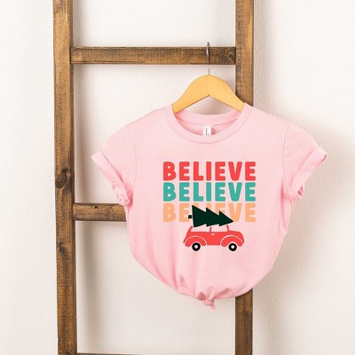 The Juniper Shop Believe Stacked Car Youth Short Sleeve Tee