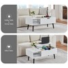 Hotraffy 39inches Wood Lift Top Coffee Table with Hidden Compartment and Storage Shelf - 2 of 4