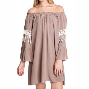 Women's Bell Sleeve Boho Chic Dress - umgee - 1 of 3