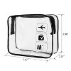 Mber TSA Approved Clear Toiletry Bag for Travel Size Toiletries, Clear Makeup Bag Organizer, Clear Zipper Pouches & Clear Travel Bags TSA for Cosmetic - 4 of 4