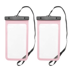 Unique Bargains Universal Mobile Waterproof Bag 5.51"x10.43" 2 Pcs - 1 of 4