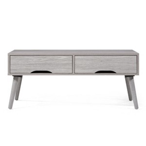 Noemi Coffee Table Gray Oak - Christopher Knight Home, Grey Brown