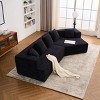 Modern Modular Chenille Sectional Sofa with Memory Foam,Deep Seat Comfortable 2-Seater Couch for Living Room, Bedroom, or Apartment-The Pop Home - 3 of 4