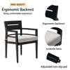 Chic Crate-7-Piece Modern Aluminum Patio Dining Set - 4 Chairs & 2 Swivel Rockers with Sunbrella Cushions & Umbrella Hole (Ember Black) - 2 of 4