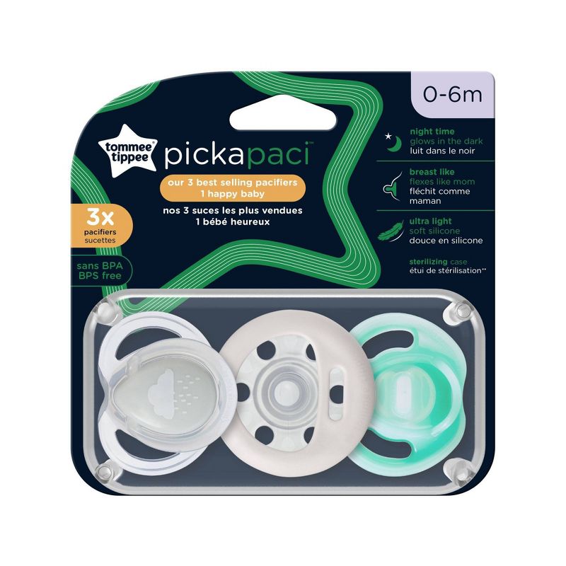 Tommee Tippee Pick-a-Pacifier Variety Pack 0-6m - 3pk, 2 of 7