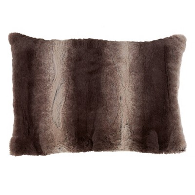 Oversize Animal Print Faux Fur Throw Pillow - Saro Lifestyle