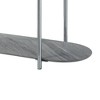 Acme Furniture Yukino Console Table Gray/Chrome Finish - 4 of 4