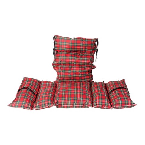 DMI Seat Cushion Plaid Fiber-Filled Mobility Accessories 513-7608-9910 - 1 Ct - image 1 of 3