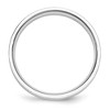 Black Bow Jewelry 4mm to 6mm Platinum Polished Flat Comfort Fit Band - 2 of 4