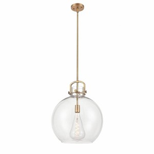 Newton Sphere - 1 Light Stem Hung Pendant In Industrial Style-21.38 Inches Tall and 16 Inches Wide - 1 of 1