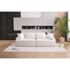 TiramisuBest LY-003 Beige White Deep Seat Compression Sofa 3 Seater with Beige for sofa - 2 of 4