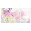 Trademark Fine Art -Sheila Golden 'Garden Pink Impressions' Art Set - 2 of 3