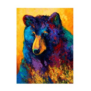 Trademark Fine Art -Marion Rose 'Bear Pause' Canvas Art - 1 of 4