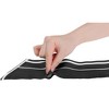 INSPIRE CHIC Women's Striped Contrast Color Skinny Long Satin Scarves 47.2"x2.4" 1 Pcs - 4 of 4