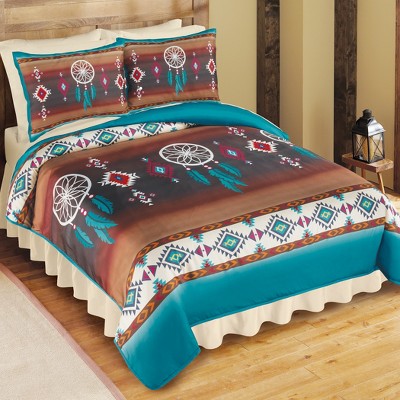 Southwest Dreamcatcher King Brown Polyester Comforter Set