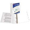 Avery TouchGuard Protection View 3 Ring Binder, Clear View Cover, 1.5" Slant Rings, 1 White Binder (17142) - 2 of 4