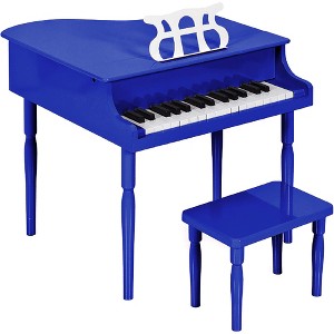 Best Choice Products Kids Classic 30-Key Mini Piano w/ Lid, Bench, Folding Music Rack, Song Book, Stickers - 1 of 4