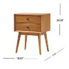 NicBex 2 Drawers Nightstand,Bedside Table with Round Knobs,Modern Side Table for Bedroom - 3 of 4