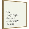 22" x 22" Oh Holy Night Framed Wall Canvas - Amanti Art - 2 of 4