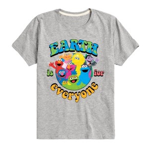 Boys' - Sesame Street - Earth Is For Everyone Short Sleeve Graphic T-Shirt - 1 of 4
