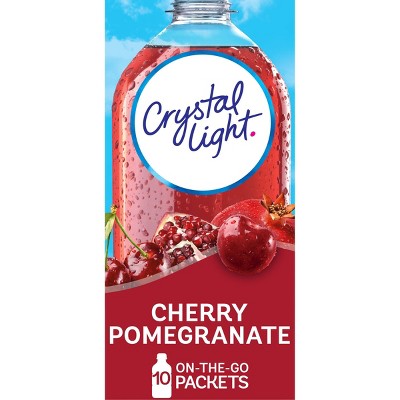 Photo 1 of *4/19/204* 12 PACK Crystal Light On the Go Antioxidant Natural Cherry Pomegranate Drink Mix - 10pk/0.11oz Pouches