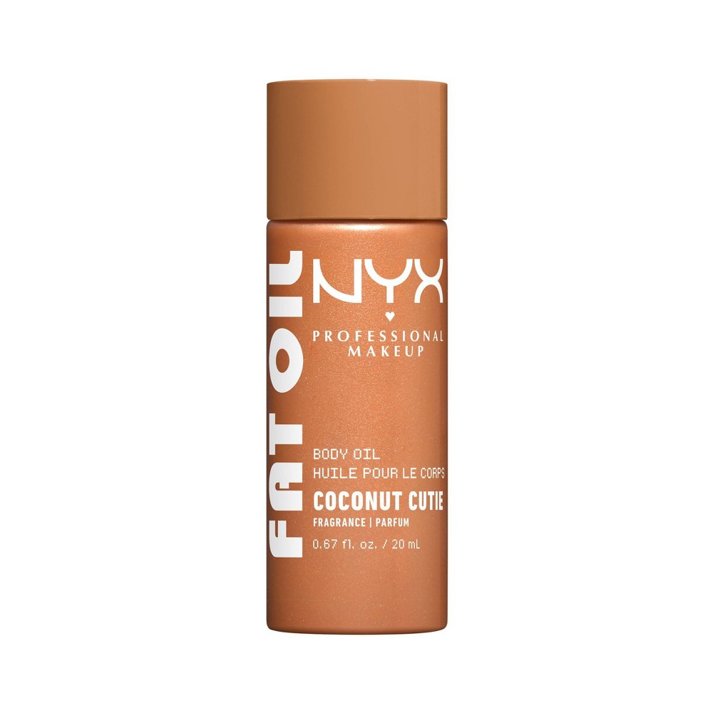 NYX Professional Makeup Fat Oil Body Oil with Vitamin E & Avocado Oil - Coconut Cutie - 0.68 fl oz