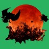 Women's Design By Humans Spooky Halloween Blood Moon Eclipse Ghostly Birds By KateLCardsNMore Racerback Tank Top - 2 of 3